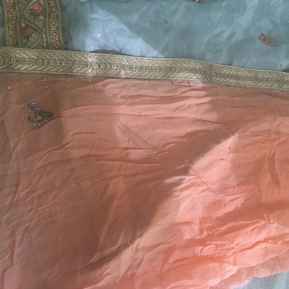 Grey Indian Partywear Suit - Picture 3 of 4